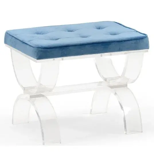 Harlow Acrylic Bedroom Bench With Sleek Profile 1
