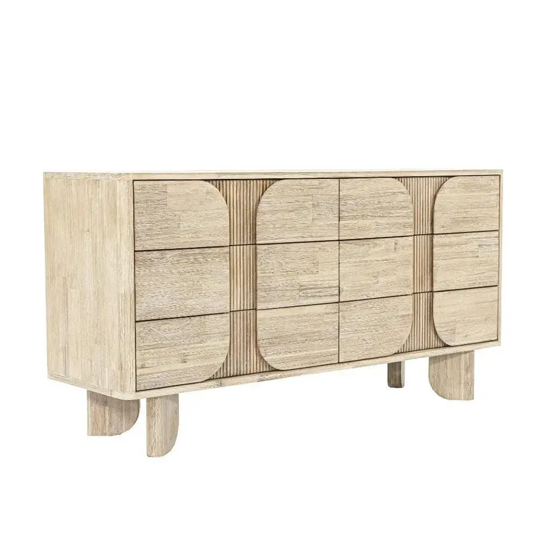 Haru Contemporary 6-Drawer Wooden Dresser 1
