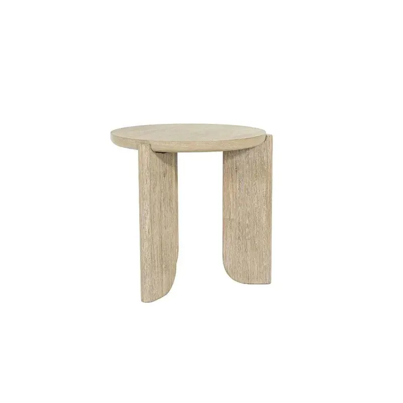 Haru Round Wooden Side Table 1