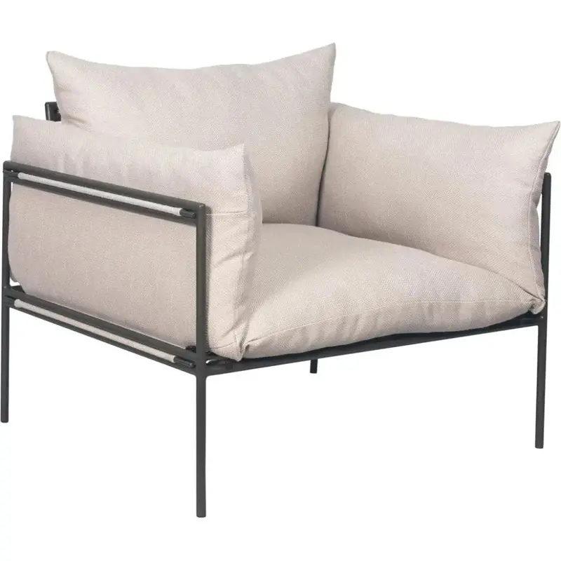 Hebrides Carrion Wheat Outdoor Lounge Chair 1