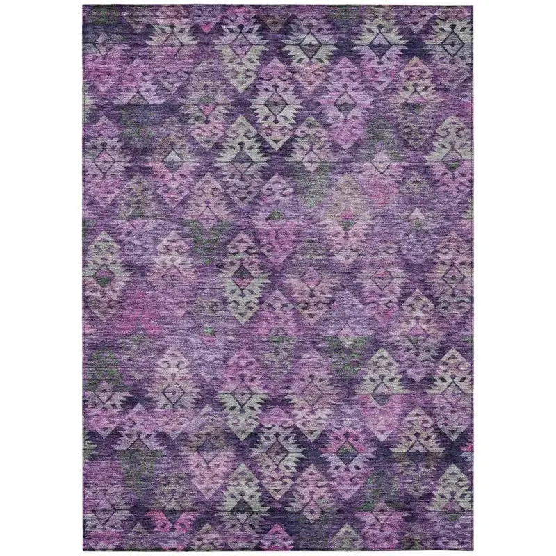 Helissa Purple Indoor-Outdoor Rug – Stylish Washable All-Weather Floor Cover 2