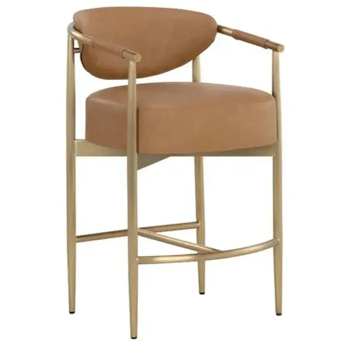 Heloise Faux Leather Counter Height Stool 1