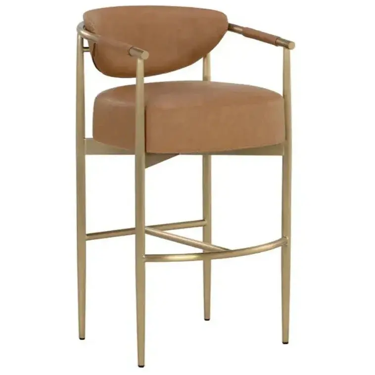 Heloise Modern Faux Leather Barstool 1