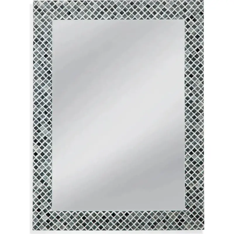 Henn Black Vertical Wall Mirror – Resin & Mdf Frame 1