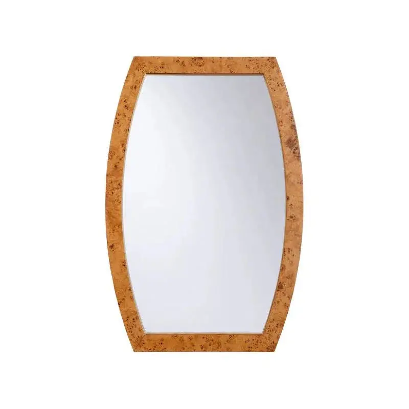 Hewett Wooden Wall Mirror – Minimalist Framed Reflective Accent 1