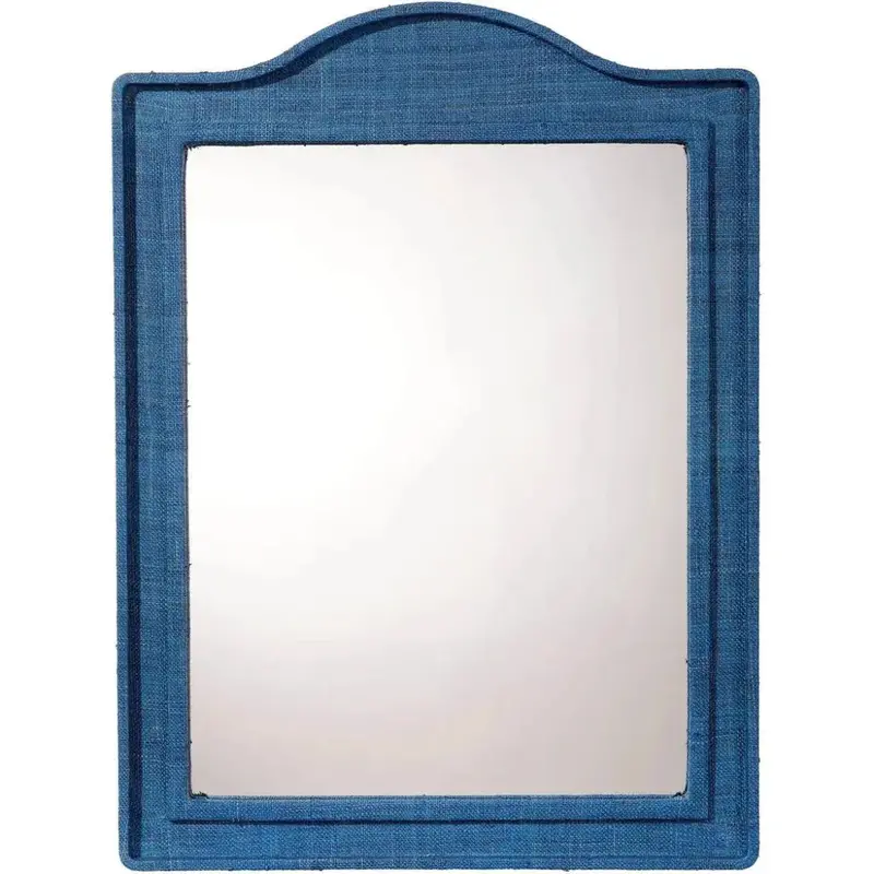Hilltop Arched Wall Mirror Wrapped In Raffia 1