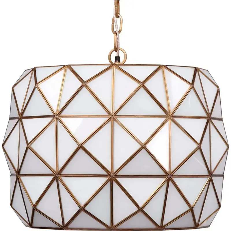 Hollywood Glass-And-Metal Pendant Lamp 1
