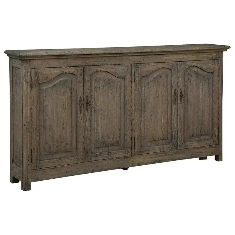 Hughes Brown Solid Wood Server Cabinet 1