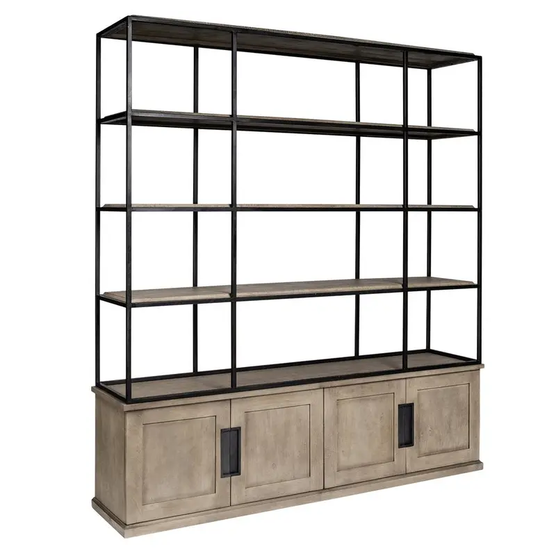 Industrial Iron Three-Tier Etagere Shelf Unit 1