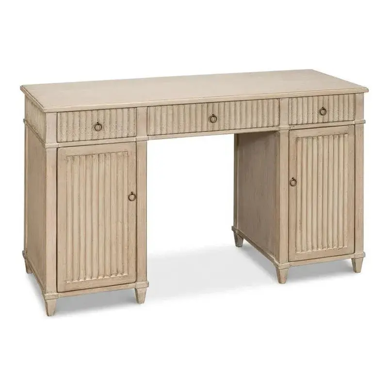 Inspire Stone-Grey Executive Desk – Sleek Workspace Solution 1