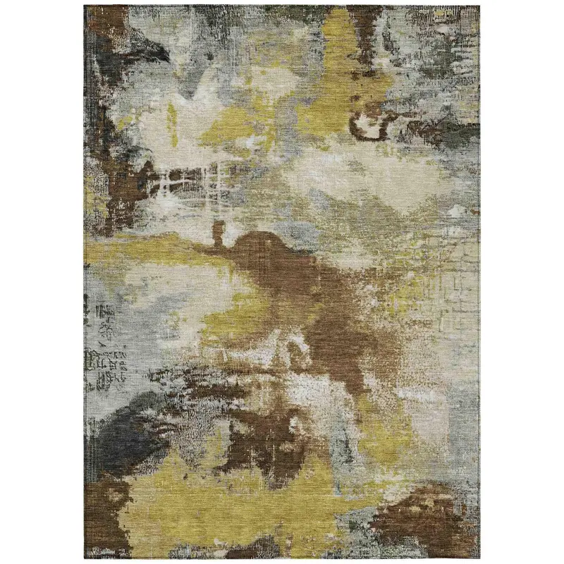 Iriara Brown Low-Pile Outdoor Rug – Uv-Resistant & Quick-Drying 1