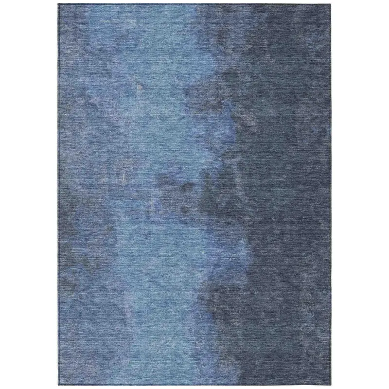 Iriion Navy Blue Indoor-Outdoor Area Rug – Modern Design & High-Traffic Ready 1
