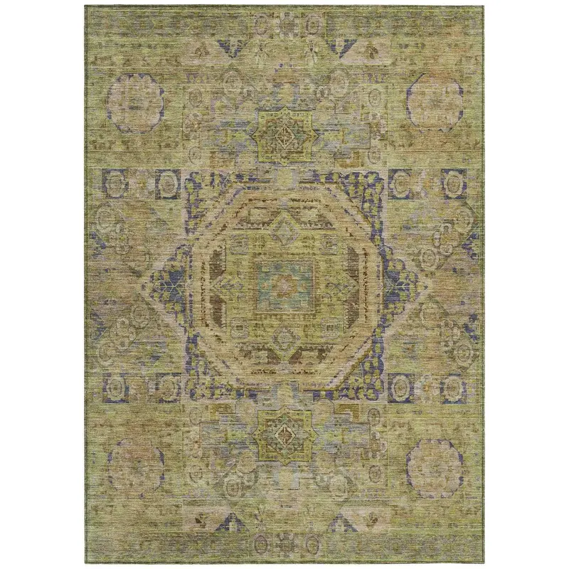 Iriira Aloe Indoor-Outdoor Area Rug – Refreshing Green Tone & Family-Friendly 1