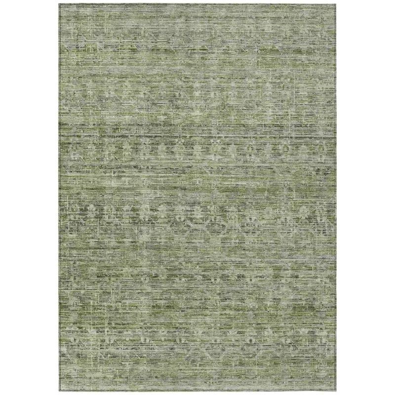 Irion Meadow Green Indoor-Outdoor Area Rug – Nature-Forward & Hose-Down Cleanable 1