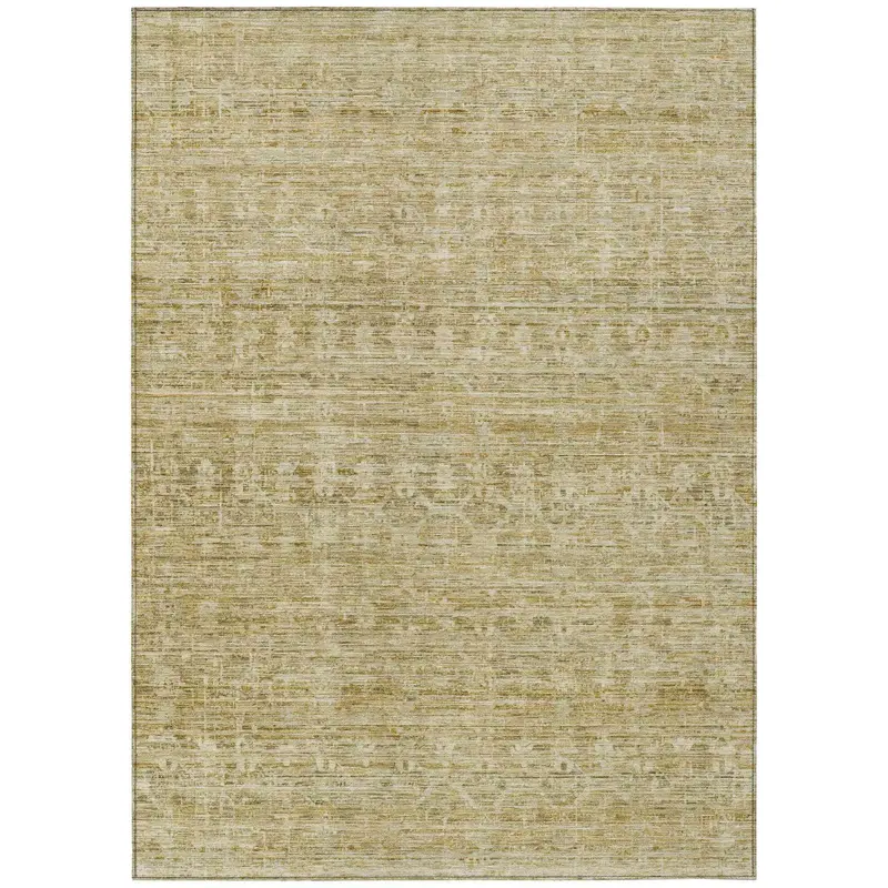 Irion Metallic Gold Indoor-Outdoor Area Rug – Luxe Finish & All-Climate Safe 1