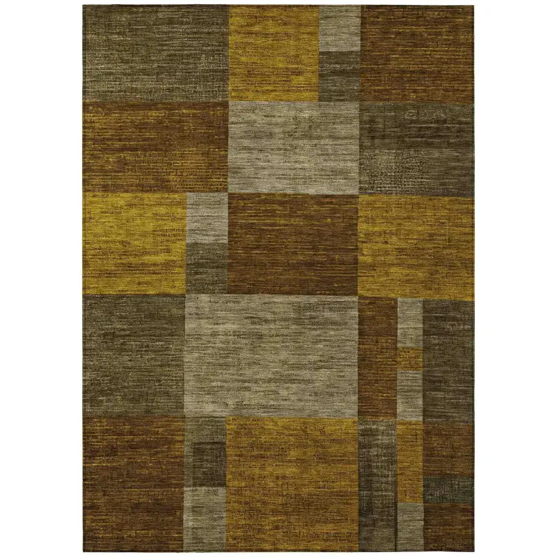 Iriyn Charcoal Gray Indoor-Outdoor Area Rug – All-Season & Non-Slip Backing 1