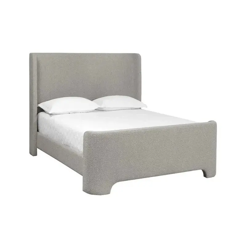 Ives Velvet Bed Frame – Performance Fabric Upholstered Platform Base 2