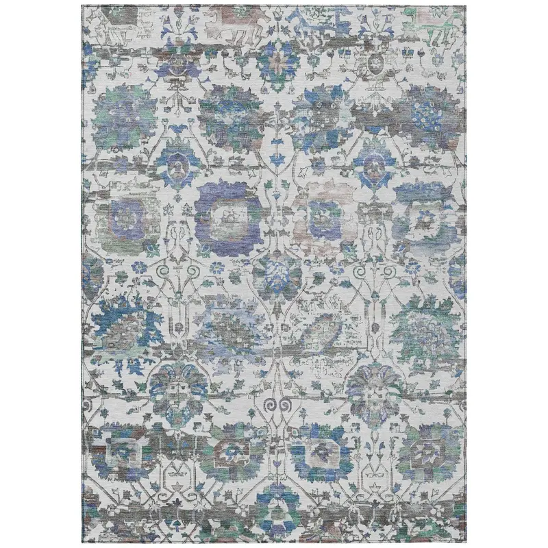 Ivory Washable Indoor/Outdoor Area Rug By Haelira 1