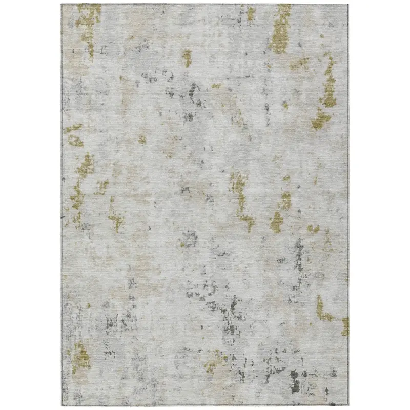 Ivory Washable Indoor-Outdoor Area Rug By Jaelaris 1