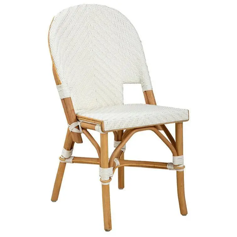 Jade Rattan-Frame Armless Side Chair 1