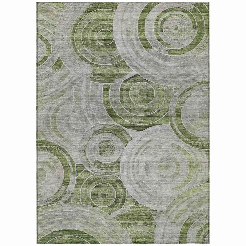 Jaelain Aloe Green Indoor-Outdoor Area Rug – Eco-Friendly & Quick-Drying 1