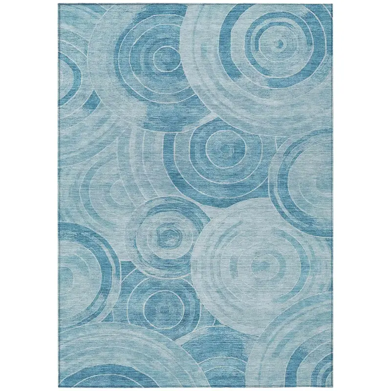 Jaelain Denim Indoor-Outdoor Area Rug – Stain-Resistant & Easy-Clean 1