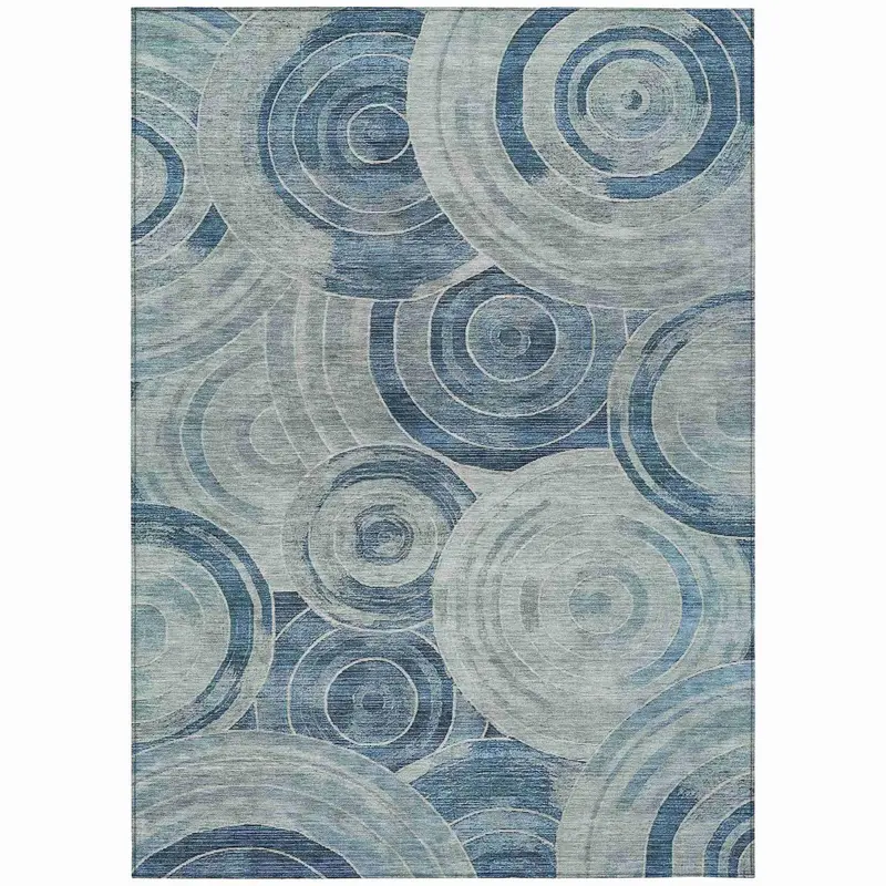 Jaelain Navy Blue Indoor-Outdoor Area Rug – Weather-Resilient & Low-Maintenance 1