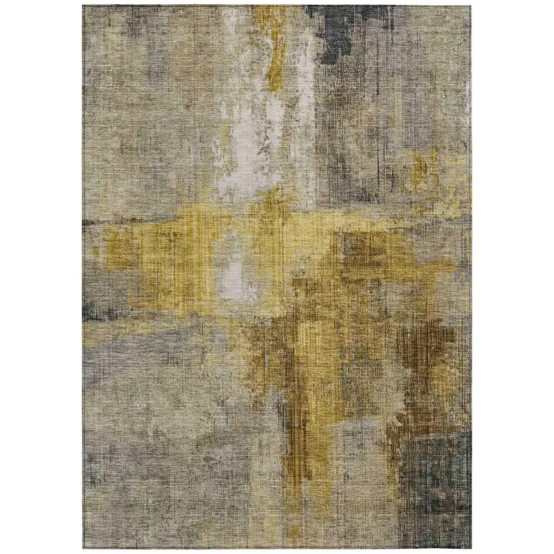 Jaelor Charcoal Gray Outdoor Rug – Neutral Tone, Fade-Proof & Indoor Patio Ready 1
