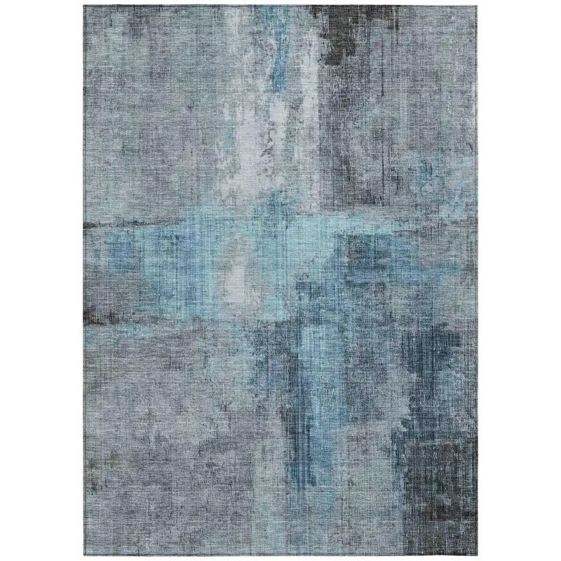 Jaelor Sky Blue Outdoor Rug – Light & Airy Design, Mildew-Resistant & Breezy Placement 1