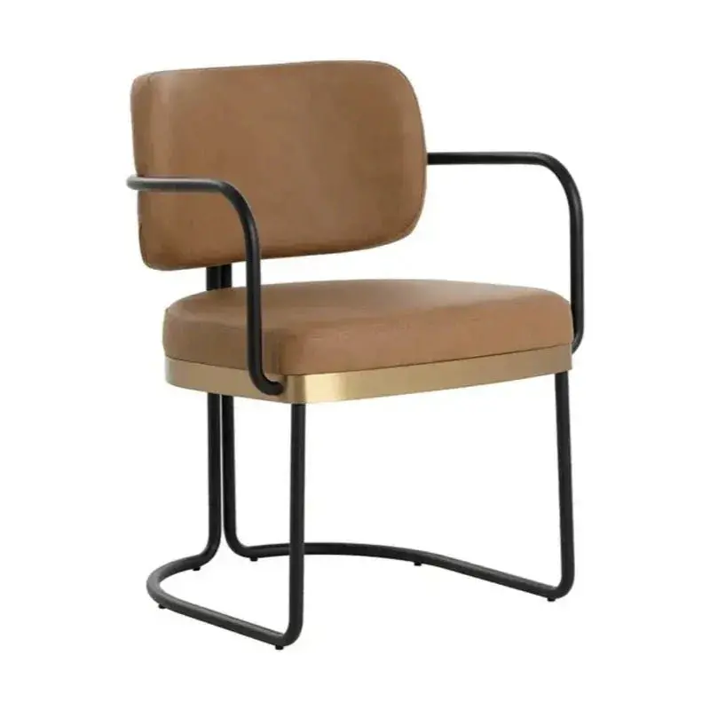 Jalen Contemporary Faux Leather Dining Armchair 1