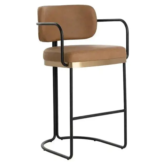 Jalen Stylish Faux Leather Barstool 1