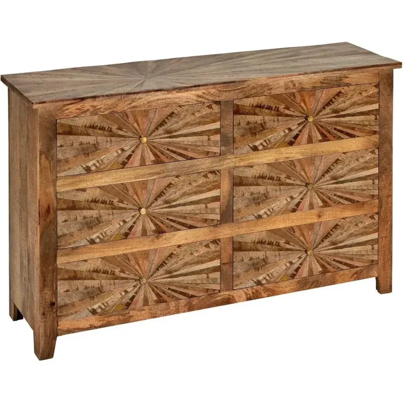 Jarelle Brown Wood Dresser With Rustic Elegance 1