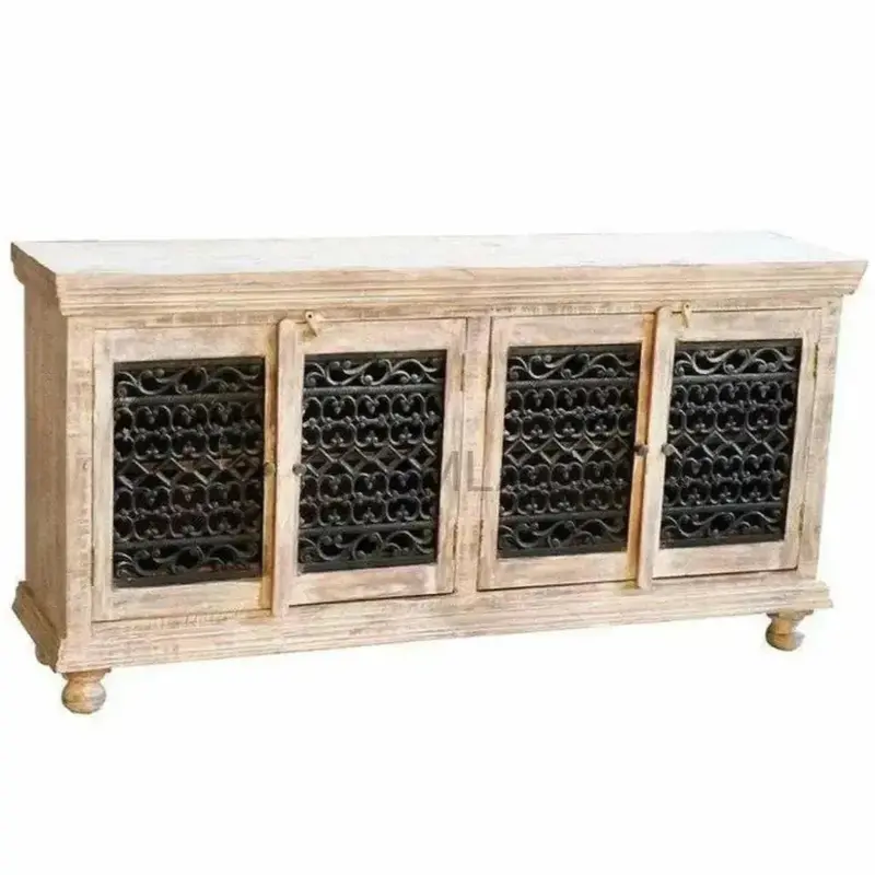 Jartha Iron-Accent Sliding-Door Sideboard 1