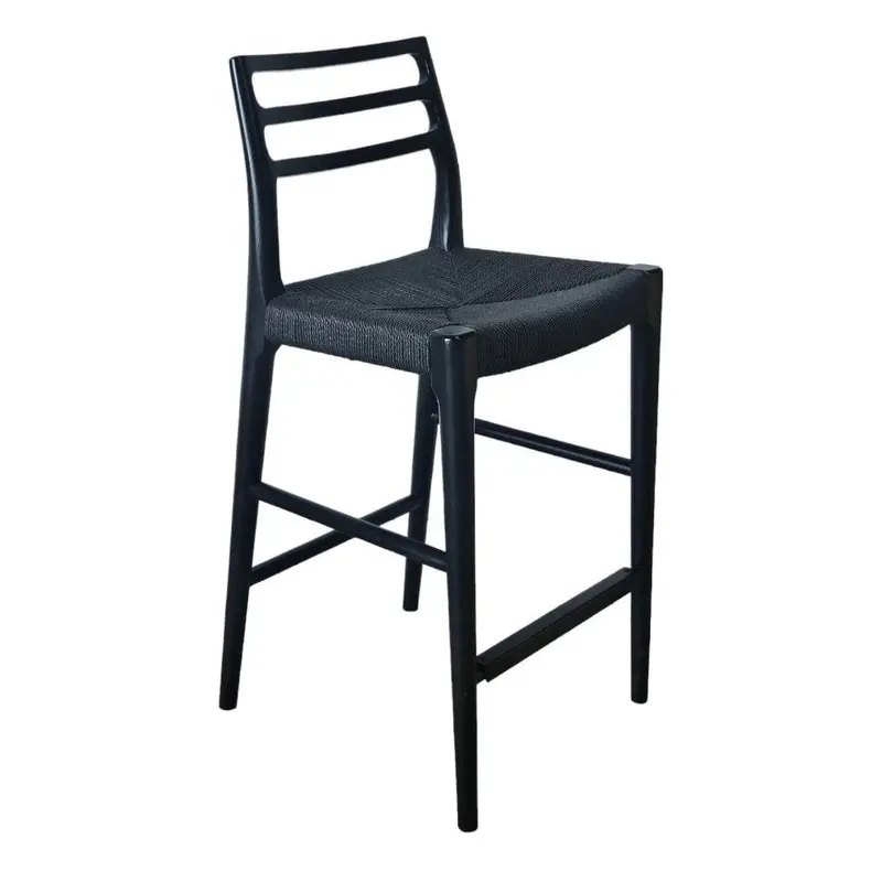Java Barstool With Solid Wood Frame 1