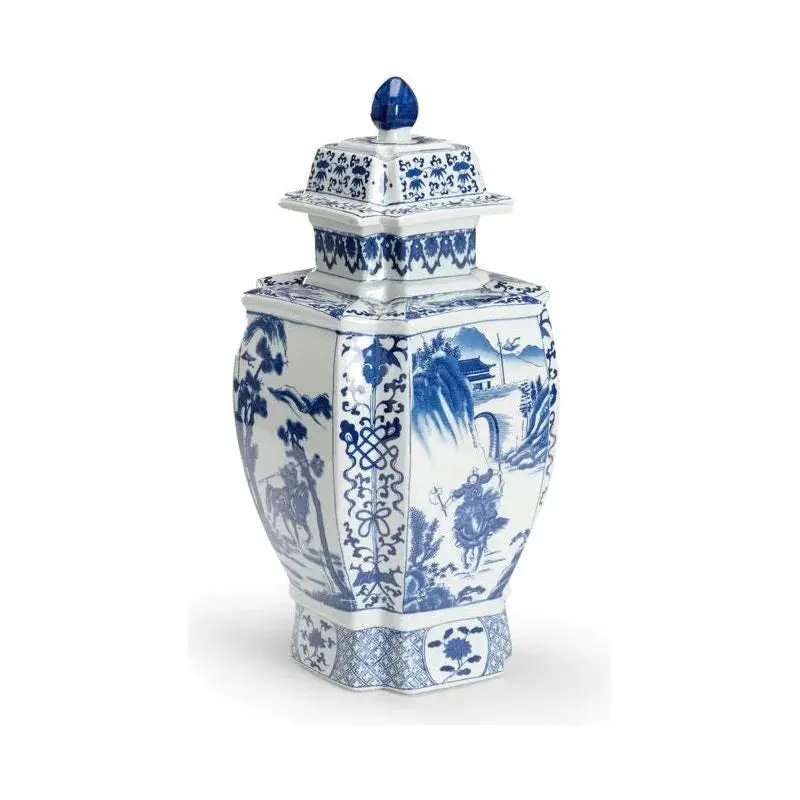 Jin Dynasty–Style Covered Porcelain Urn 1