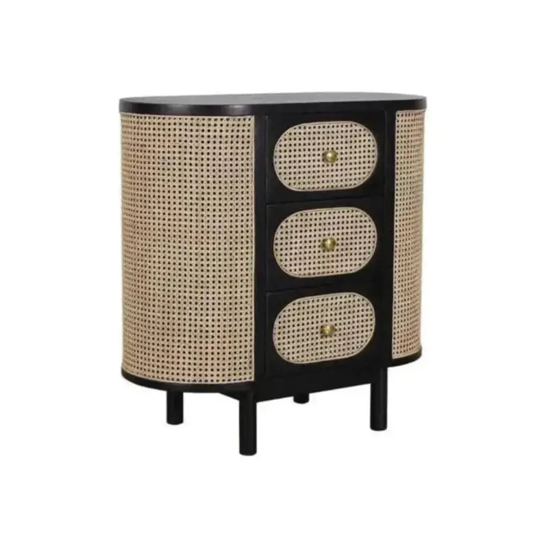 Joelle Sustainable Wooden Oval Side Table – Eco-Friendly Accent Piece 1