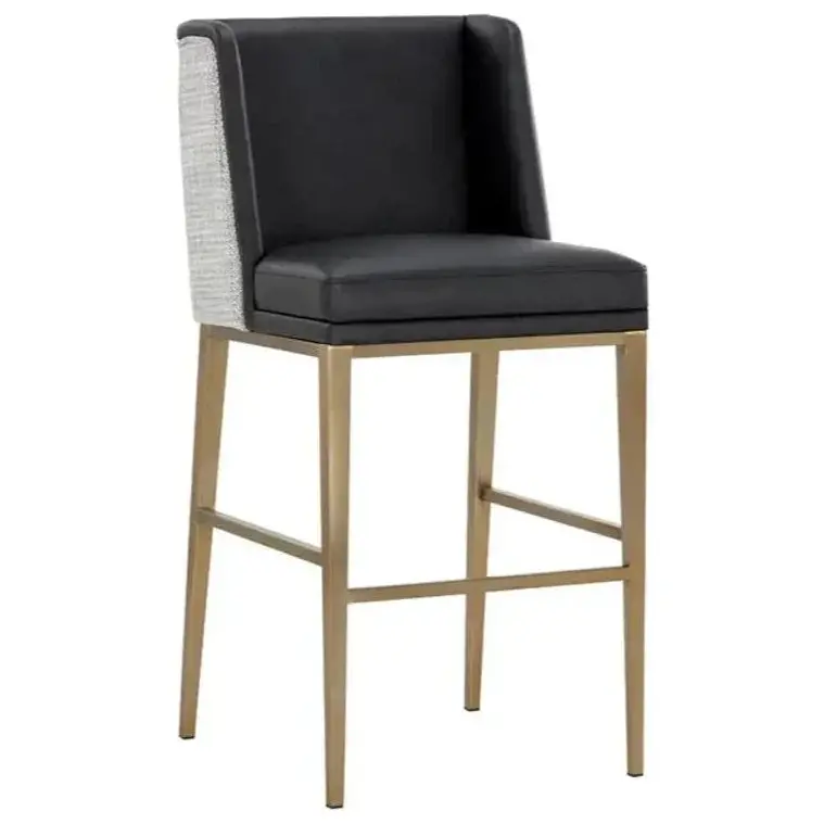 Joplin Premium Leather Bar Height Stool 1