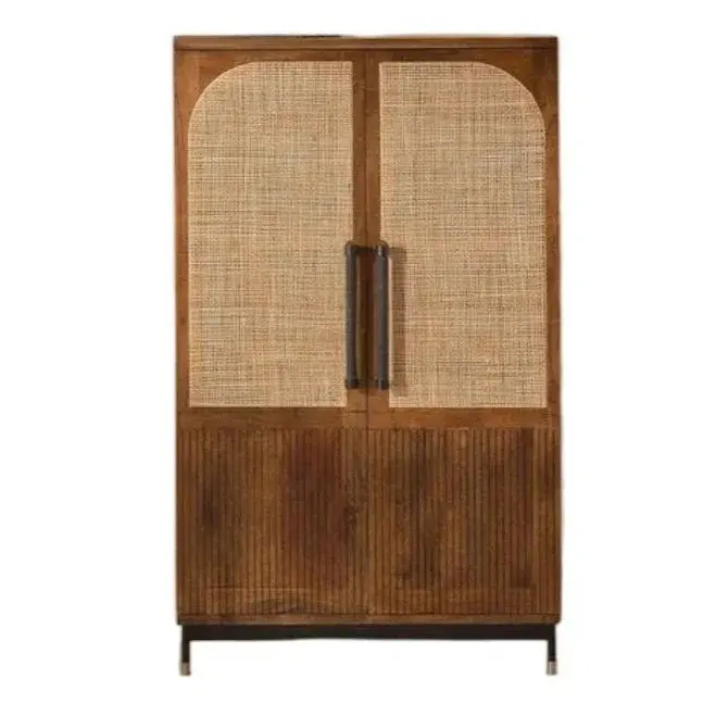 Jornessa Brown Wooden Bar Cabinet 1