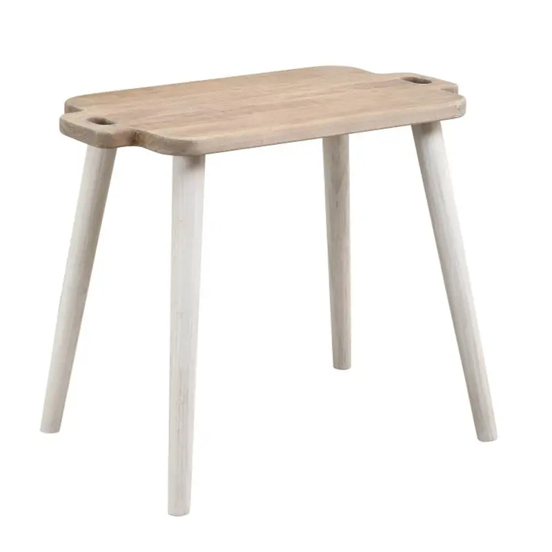 Juliet Compact Brown Wooden Side Table For Small Spaces 1