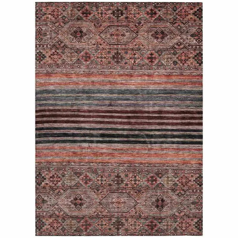 Julissara Orange Outdoor Rug – Stain-Resistant Washable Indoor-Outdoor Carpet 2