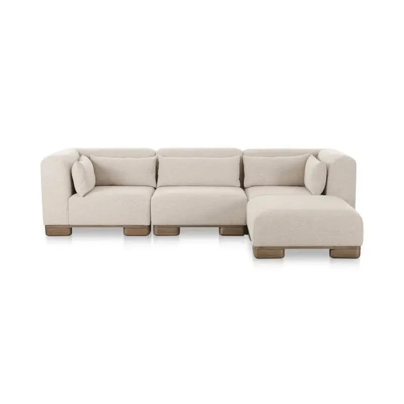 June Oatmeal Lounge-Style Modular Sectional 1