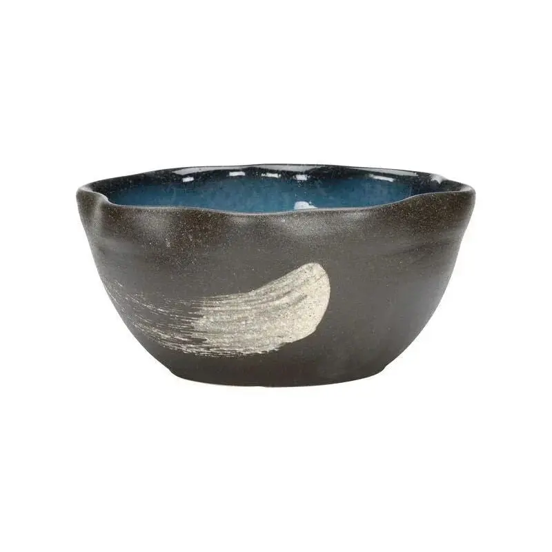 Kabira Bay Black Ceramic Bowl – Matte Glaze Finish 1