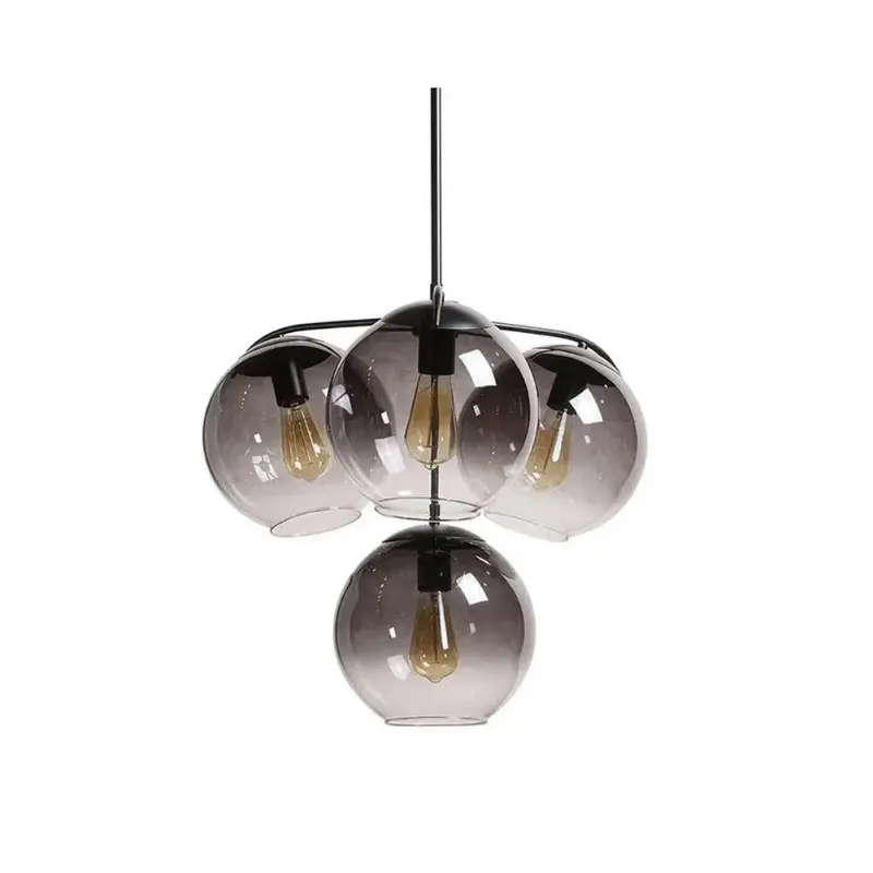 Kamara Modern Chandelier With Iron Frame And Clear Glass Accents 1
