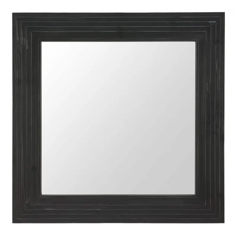 Kare Wall-Mounted Wood-Frame Mirror 1