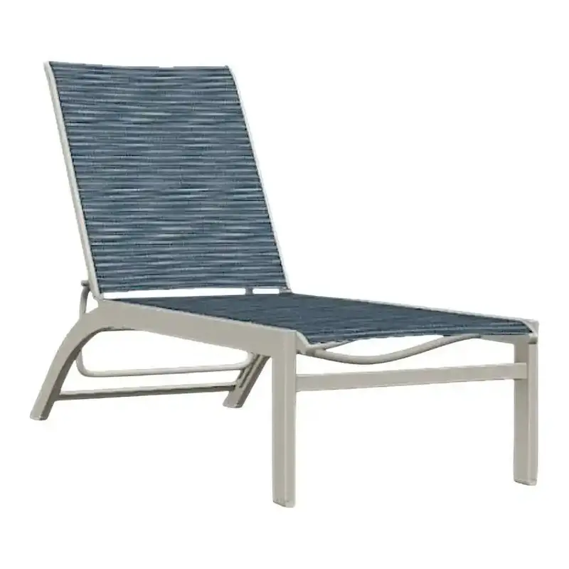 Kendall Sling Lay-Flat Long Stacking Outdoor Chaise 1