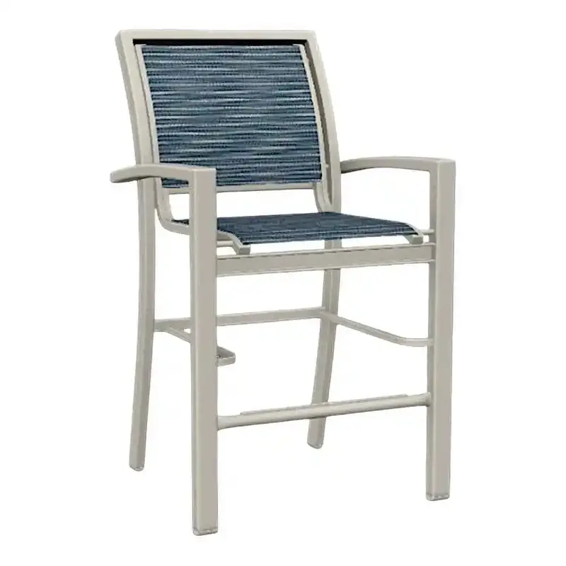 Kendall Sling Stackable Balcony-Height Outdoor Armchair 1