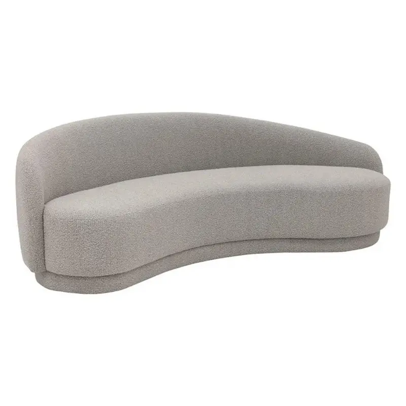 Kendra Plush Fabric Sectional Sofa 1