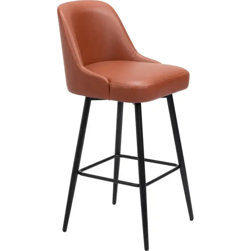 Keppel Brown Swivel Barstool 1