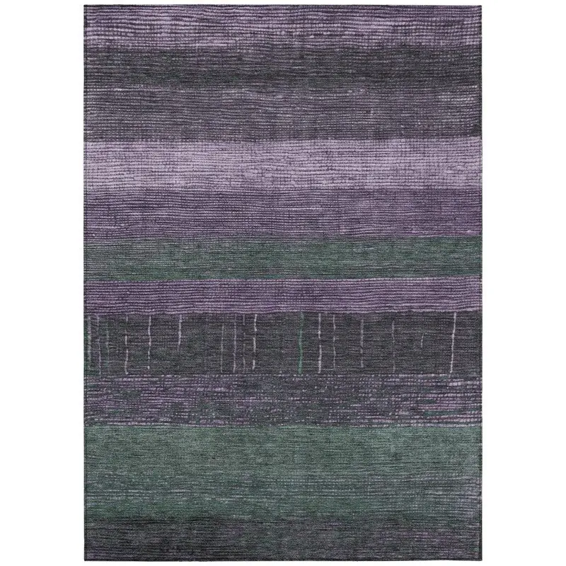 Keshira Rich Purple Washable Indoor/Outdoor Area Rug 2