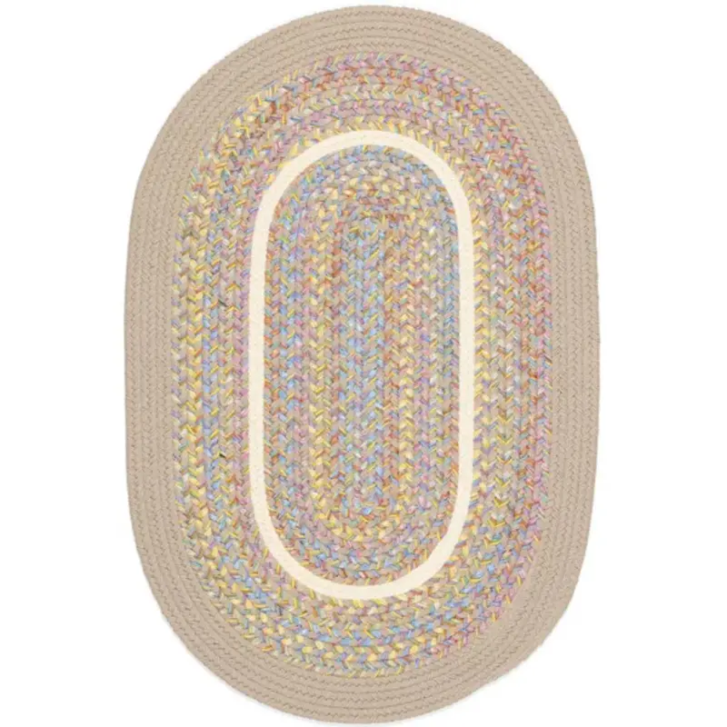 Kids' Isle Reversible Braided Oval Area Rug 1